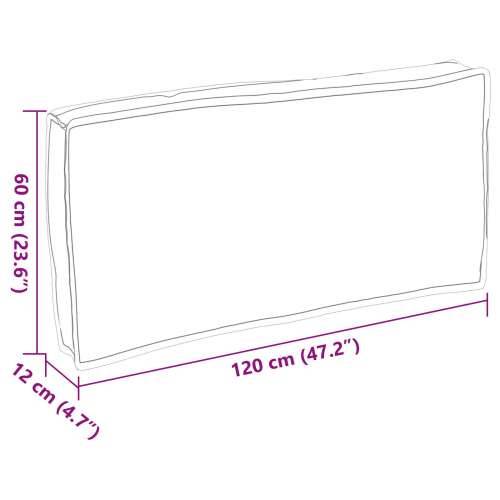Jastučić za palete za sjedenje/leđa Crni 120x60x12 cm Oxford tkanina Cijena