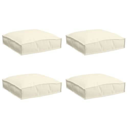 jastučići za palete za sjedenje 4 kom Krem 40x40x8 cm Oxford tkanina Cijena