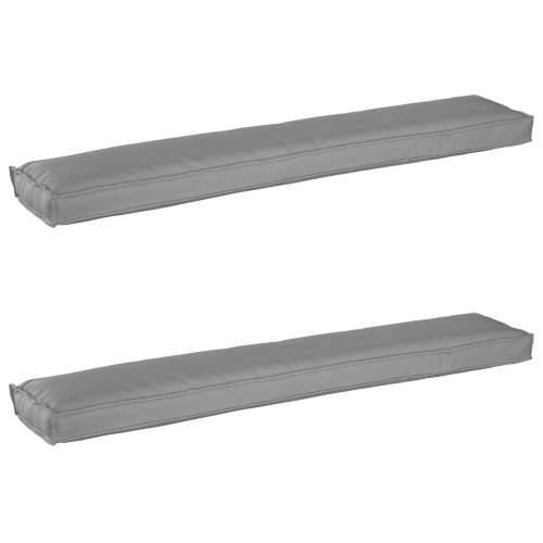 jastučići za palete za klupu 2 kom Sivi 200x40x8 cm Oxford tkanina Cijena