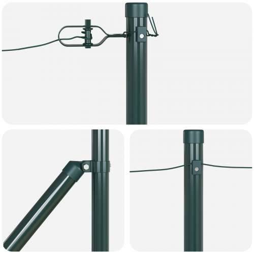 Metalni stupovi ograde s šiljcima 7 kom Ø32 mm 60 cm Pocinčani čelik Cijena