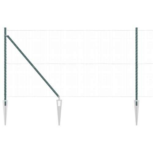 Stupovi ograde s šiljkom 7 kom Ø32 mm 160 cm Galvanizirani čelik Cijena
