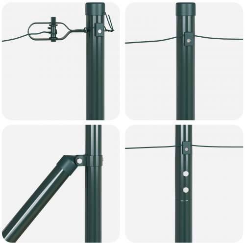 Stupovi ograde s šiljkom 7 kom Ø32 mm 160 cm Galvanizirani čelik Cijena