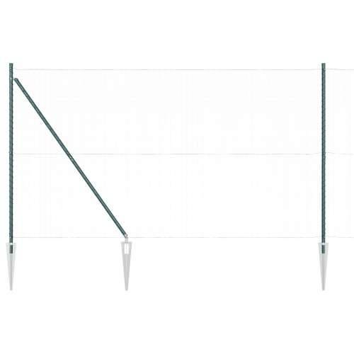 postovi za ograde s klinovima 7 kom Ø32 mm 170 cm galvanizirani čelik Cijena
