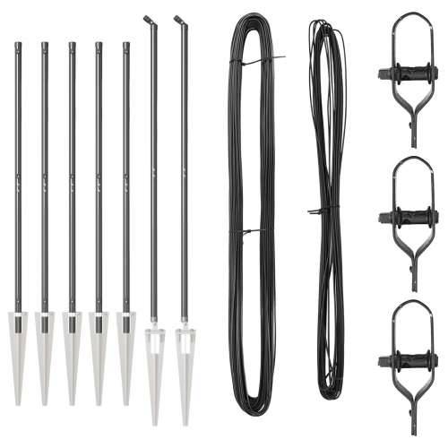 Stupovi ograde s bodljama 7 kom Ø32 mm 170 cm Galvanizirani čelik Cijena
