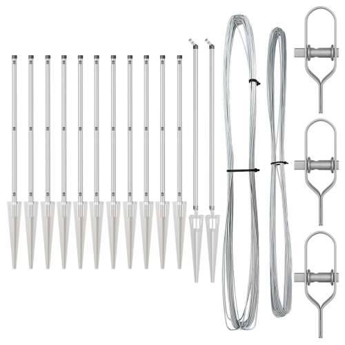 Stupovi ograde s klinom 13 kom Ø32 mm 60 cm Galvanizirani čelik Cijena