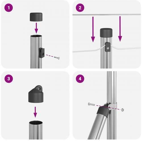 Stupovi ograde s klinom 13 kom Ø32 mm 60 cm Galvanizirani čelik Cijena