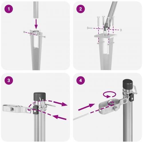 Stupovi ograde s klinom 13 kom Ø32 mm 60 cm Galvanizirani čelik Cijena