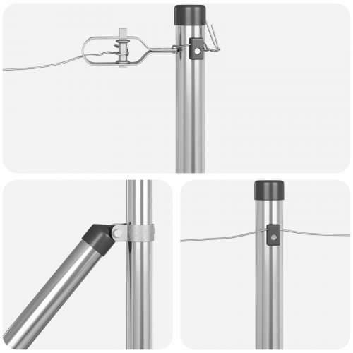 Stupovi ograde s šiljkom 7 kom Ø32 mm 100 cm Galvanizirani čelik Cijena