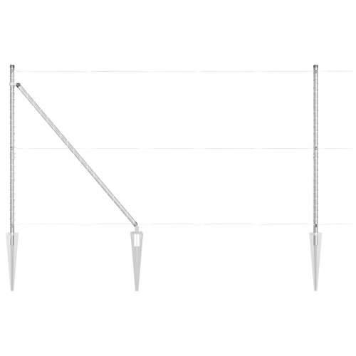 Stupovi ograde sa šiljkom 13 kom Ø32 mm 160 cm Galvanizirani čelik Cijena