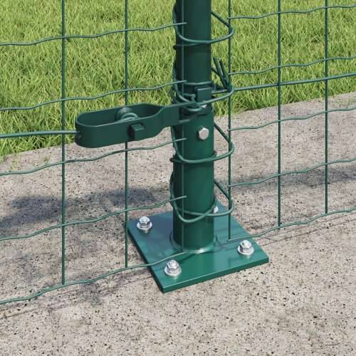 Stupovi ograde s osnovnim plohama 13 kom Ø32mm 50cm pocinčani čelik Cijena