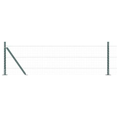 Stupovi ograde s osnovnim plohama 13 kom Ø32mm 50cm pocinčani čelik Cijena