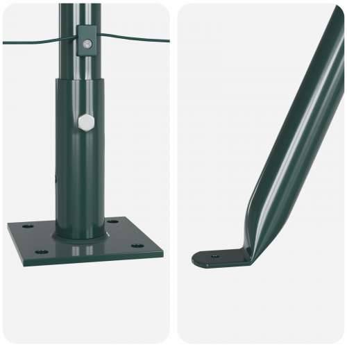 Stupovi ograde s osnovnim pločama 13 kom Ø32mm 90cm Galvanizirani čelik Cijena