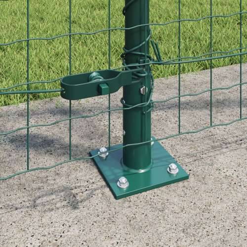 Ograde s postovima s osnovnim pločama 7 kom Ø32mm 68,5cm Galvanizirani čelik Cijena