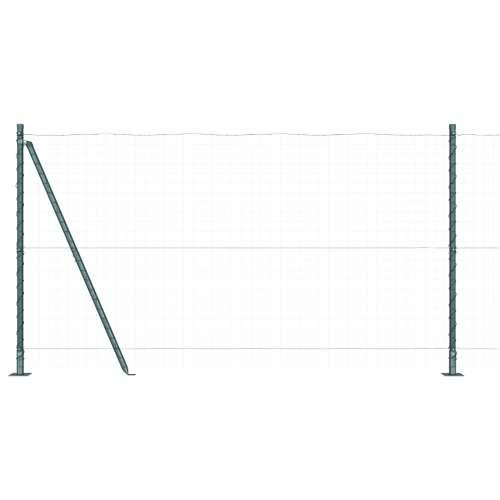 Ograde s postovima s osnovnim pločama 7 kom Ø32mm 68,5cm Galvanizirani čelik Cijena