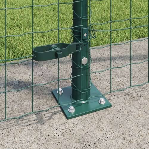 Stupovi ograde s podlogama 13 kom Ø32mm 83,5cm Galvanizirani čelik Cijena