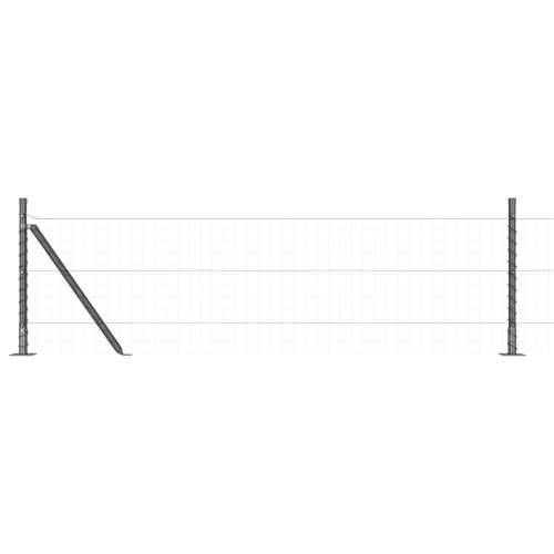 Stupovi ograde s osnovnim pločama 13 kom Ø32mm 50cm Galvanizirani čelik Cijena