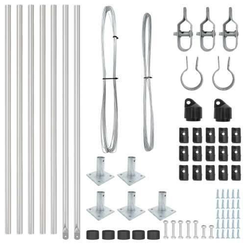 Stupovi Ograde s Bazenima 7 kom Ø32mm 110cm Galvanizirani čelik Cijena