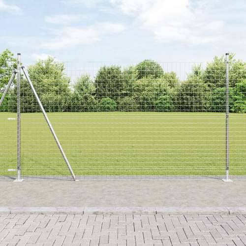 Stupovi ograde s osnovnim pločama 7 kom Ø32mm 88.5cm Galvanizirani čelik Cijena