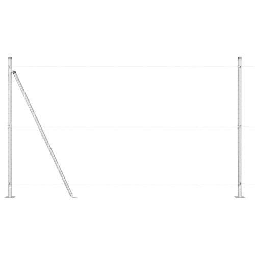 Stupovi ograde s osnovnim pločama 7 kom Ø32mm 88.5cm Galvanizirani čelik Cijena