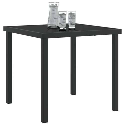 Vrtni Stol Crni 80x80x73 cm Otpornog Stakla Cijena
