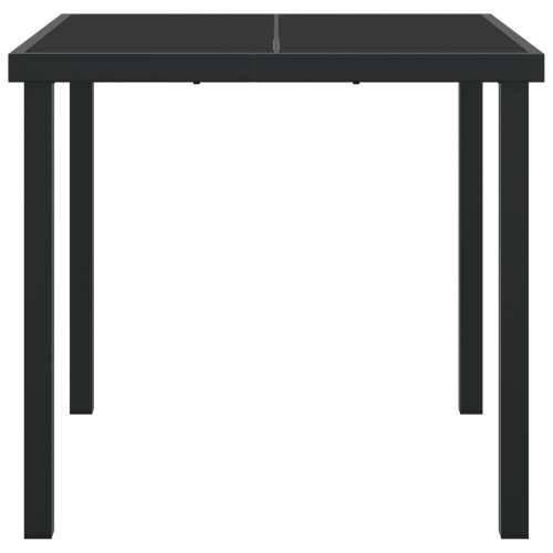 Vrtni Stol Crni 80x80x73 cm Otpornog Stakla Cijena
