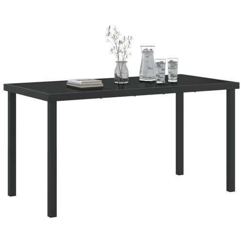 Vrtni stol Crna 140x80x73 cm Staklo otpornog na udarce Cijena