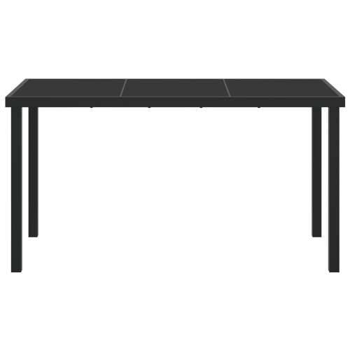 Vrtni stol Crna 140x80x73 cm Staklo otpornog na udarce Cijena