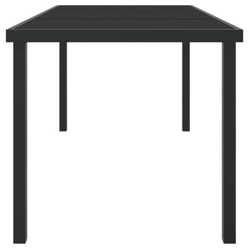 Vrtni Stol Crna 160x80x73 cm Kaljeno Staklo Cijena