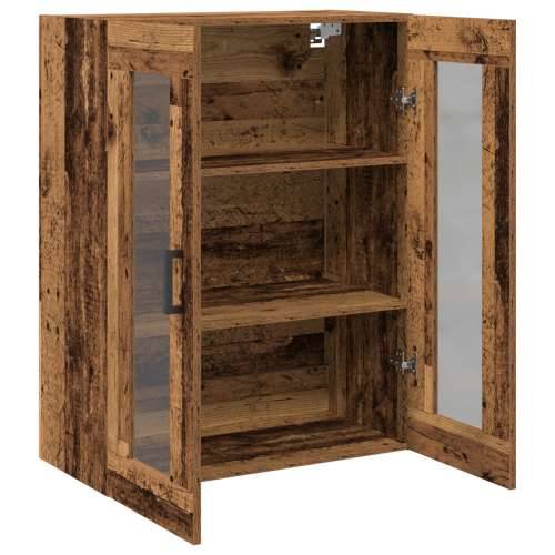 zidni ormar s staklenim vratima - Staro drvo - 69.5x34x90 cm Cijena