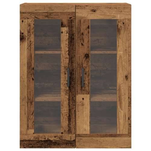zidni ormar s staklenim vratima - Staro drvo - 69.5x34x90 cm Cijena