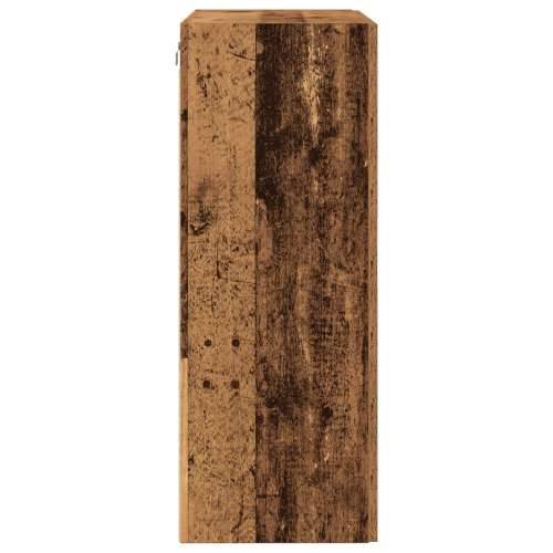 zidni ormar s staklenim vratima - Staro drvo - 69.5x34x90 cm Cijena