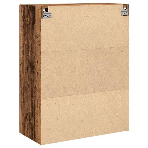 zidni ormar s staklenim vratima - Staro drvo - 69.5x34x90 cm Cijena