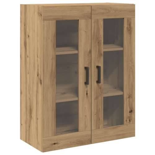 Ormar za zid s staklenim vratima Hrast 69.5x34x90 cm Cijena