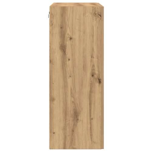 Ormar za zid s staklenim vratima Hrast 69.5x34x90 cm Cijena