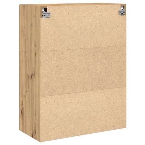 Ormar za zid s staklenim vratima Hrast 69.5x34x90 cm Cijena
