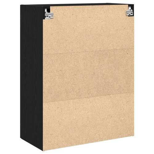 Ormar na zidu sa staklenim vratima Crni hrast 69.5x34x90 cm Cijena