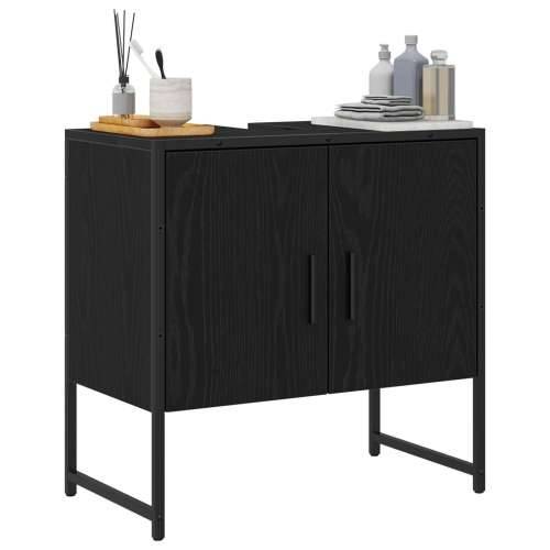 Kupaonski ormar za sudoper Crni hrast 60x33x60 cm Konstruirano drvo Cijena