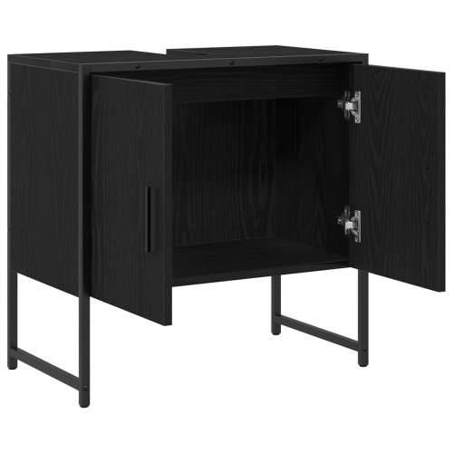 Kupaonski ormar za sudoper Crni hrast 60x33x60 cm Konstruirano drvo Cijena