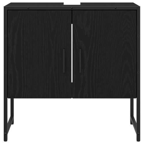 Kupaonski ormar za sudoper Crni hrast 60x33x60 cm Konstruirano drvo Cijena