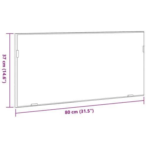 ormarica s ogledalom s LED svjetlom hrast 80x37 cm Cijena