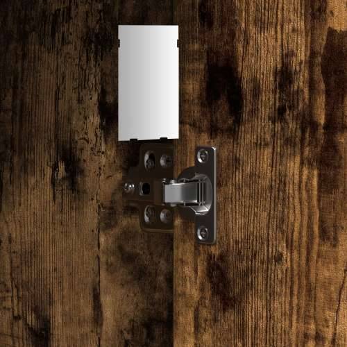 Toaletni Stol s LED Svjetlima Dimljeni Hrast 102x33x135 cm Cijena