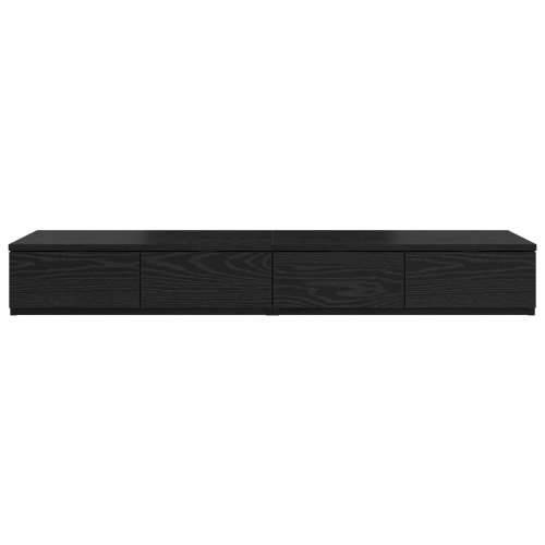 Ladice za krevet crne 120x36.5x16.5 cm konstruirano drvo Cijena
