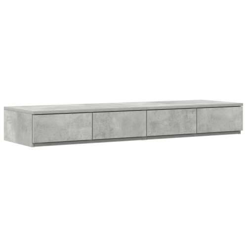 Noćne ladice Sivi beton 120x36.5x16.5 cm Obrađeni drvo Cijena