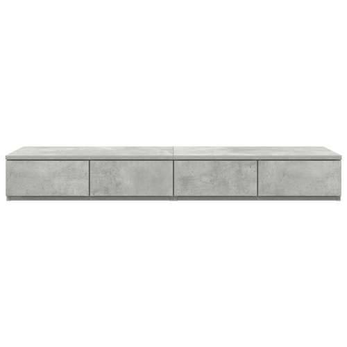 Noćne ladice Sivi beton 120x36.5x16.5 cm Obrađeni drvo Cijena