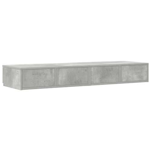 Noćne ladice Sivi beton 120x36.5x16.5 cm Obrađeni drvo Cijena