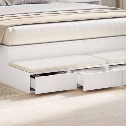 Ladice u bijeloj boji 160x36.5x16.5 cm napravljene od MDF-a Cijena