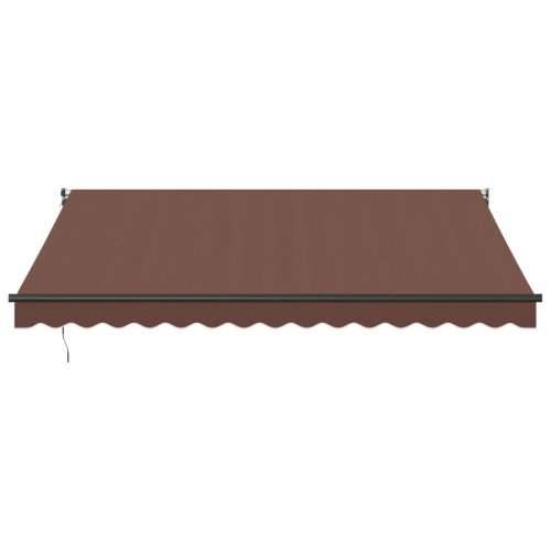Tenda na ručno uvlačenje smeđa 400 x 300 cm - Smeđa 400 x 300 cm 1 Cijena