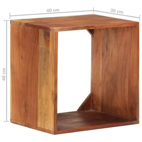 Zidna polica 40 x 30 x 40 cm od masivnog bagremovog drva Cijena