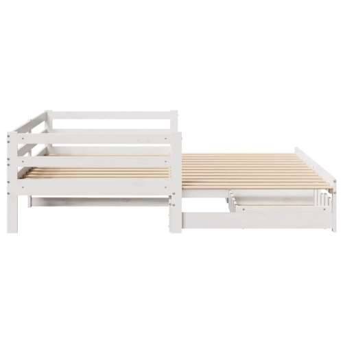 Dnevni krevet s ladicama bez madraca 90x200 cm masivno drvo Cijena