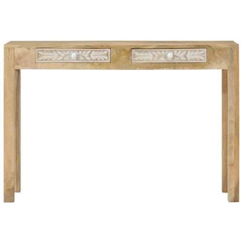 Konzolni stol 110 x 30 x 75 cm masivno izbijeljeno drvo manga Cijena